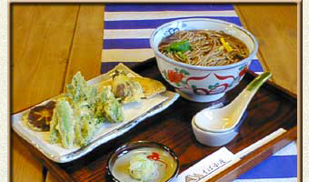 野菜天ぷらそば